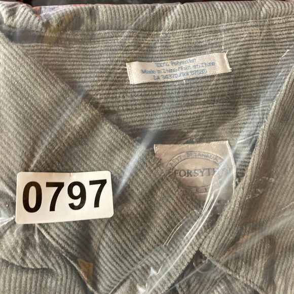 Forsyth of Canada Corduroy Shirt XL Olive Green Long Sleeve Button Down Mens - Picture 10 of 10